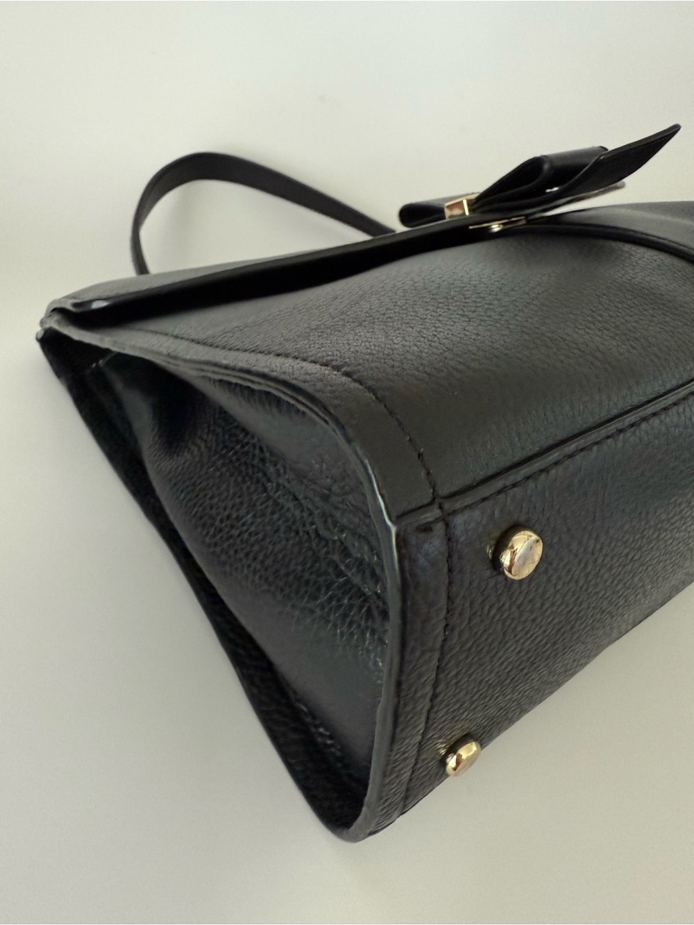 Kate Spade Black Leather Top-Handle Satchel - Picture 8 of 16
